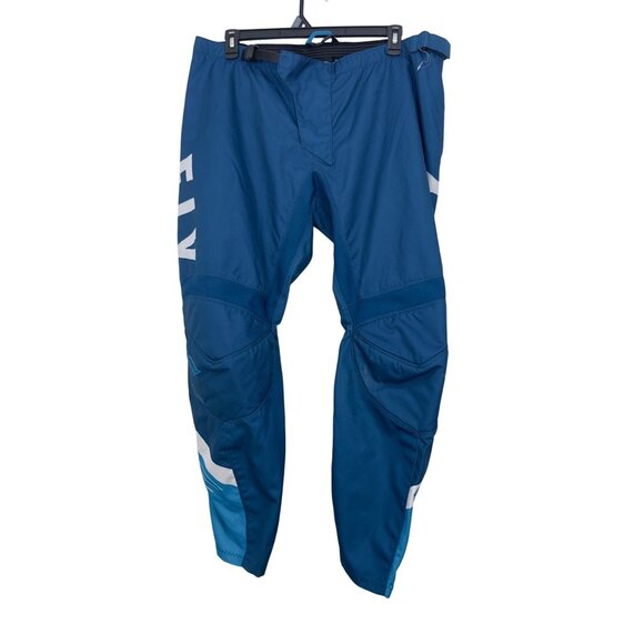 Fly Racing F-16 Blue Motocross Mens Pants Size 44 Lightweight Durable Design - Picture 3 of 14
